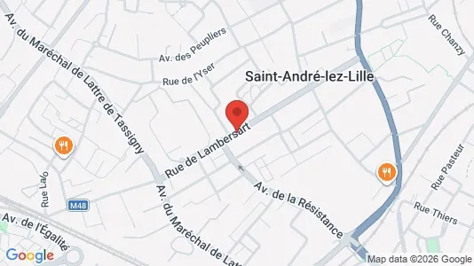 Apartments for rent i Lille - kort over placeringen