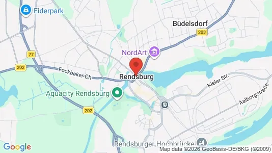 Apartments for rent i Rendsburg-Eckernförde - kort over placeringen