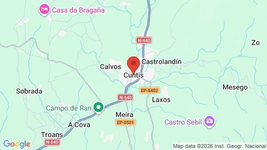 Apartments for rent i Cuntis - kort over placeringen