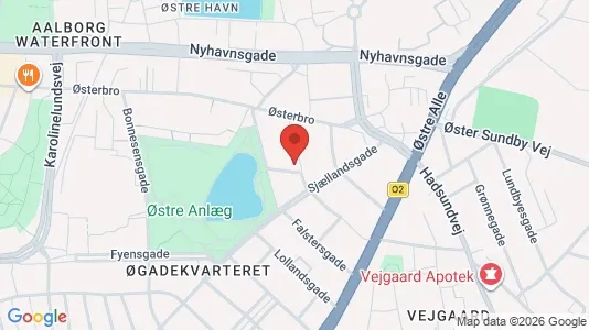 Apartments for rent i Aalborg Center - kort over placeringen