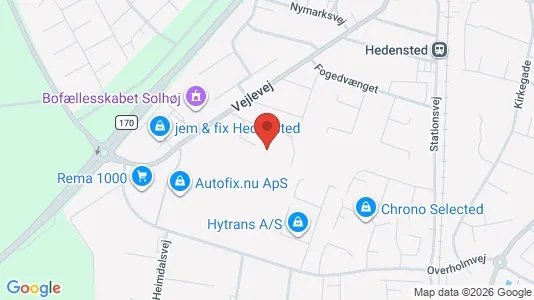 Apartments for rent i Hedensted - kort over placeringen