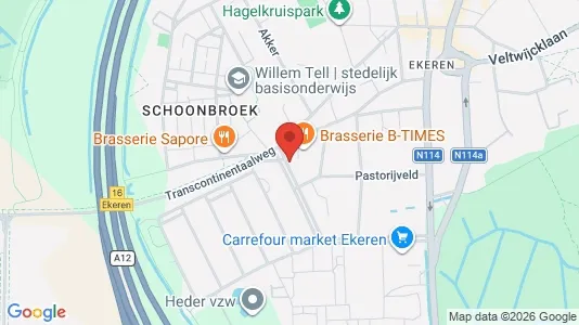 Apartments for rent i Antwerp Ekeren - kort over placeringen