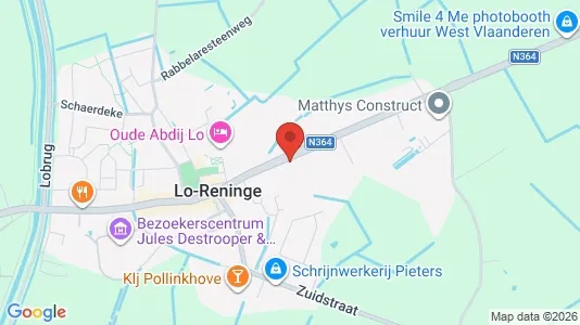 Apartments for rent i Lo-Reninge - kort over placeringen