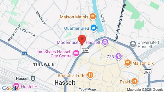 Apartments for rent i Hasselt - kort over placeringen