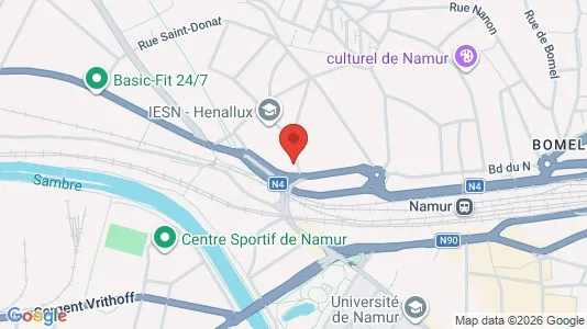 Apartments for rent i Namen - kort over placeringen
