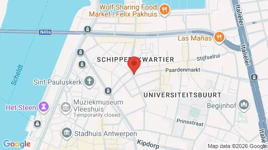 Apartments for rent i Stad Antwerp - kort over placeringen