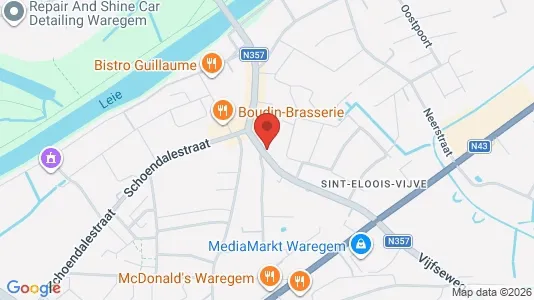 Apartments for rent i Waregem - kort over placeringen