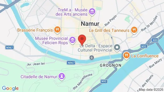 Apartments for rent i Namen - kort over placeringen