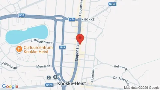 Apartments for rent i Knokke-Heist - kort over placeringen