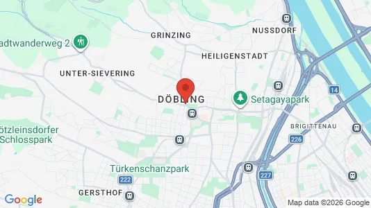 Apartments for rent i Vienna Döbling - kort over placeringen