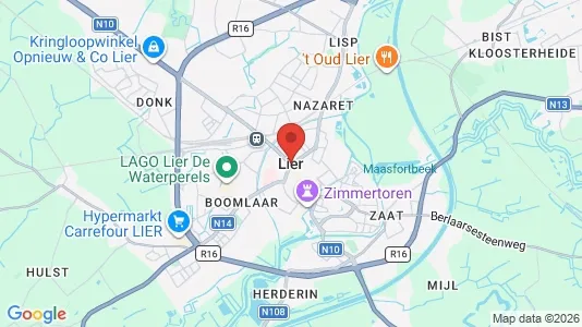 Apartments for rent i Lier - kort over placeringen