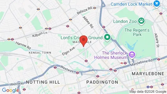 Apartments for rent i London W9 - kort over placeringen