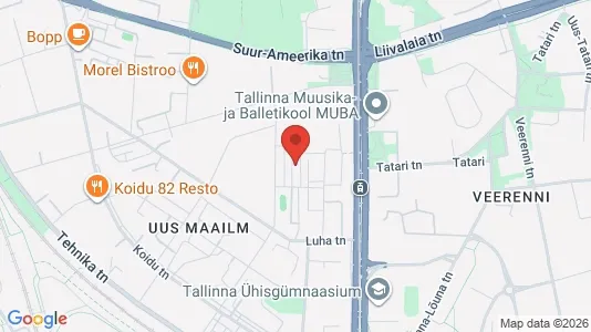 Apartments for rent i Tallinn Kesklinna - kort over placeringen