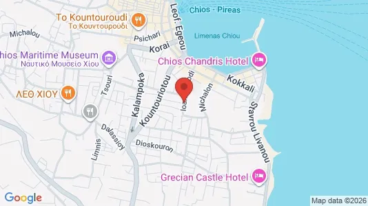 Apartments for rent i Chios - kort over placeringen