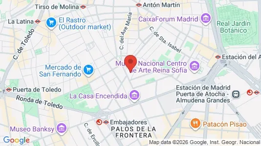 Apartments for rent i Madrid Centro - kort over placeringen