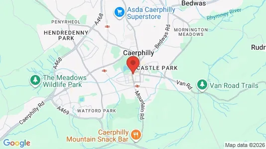 Apartments for rent i Caerphilly - Mid Glamorgan - kort over placeringen
