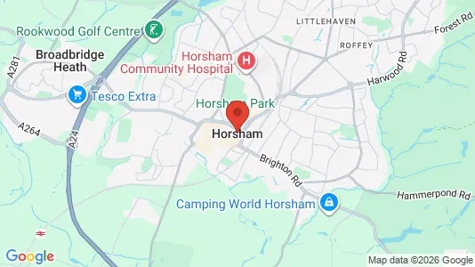 Houses for rent i Horsham - West Sussex - kort over placeringen