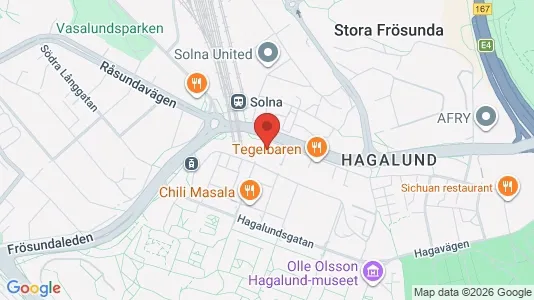 Apartments for rent i Solna - kort over placeringen