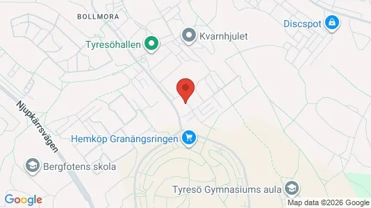 Apartments for rent i Tyresö - kort over placeringen