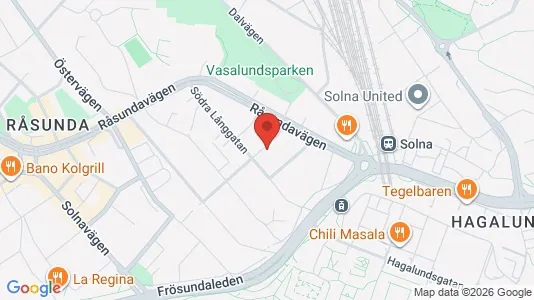 Apartments for rent i Solna - kort over placeringen