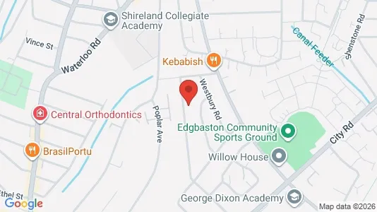 Apartments for rent i Birmingham - West Midlands - kort over placeringen