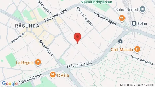 Apartments for rent i Solna - kort over placeringen