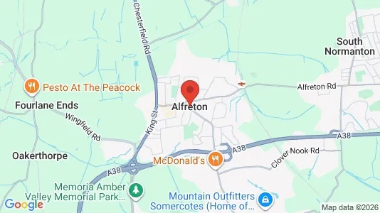 Apartments for rent i Alfreton - Derbyshire - kort over placeringen