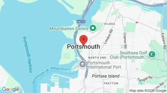 Rooms for rent i Portsmouth - Hampshire - kort over placeringen