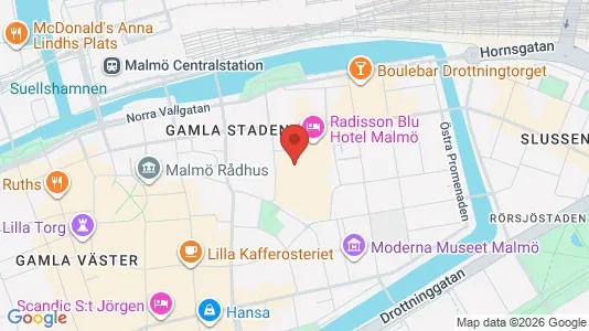 Apartments for rent i Malmö City - kort over placeringen