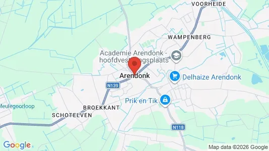 Apartments for rent i Arendonk - kort over placeringen