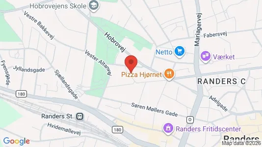 Apartments for rent i Randers C - kort over placeringen