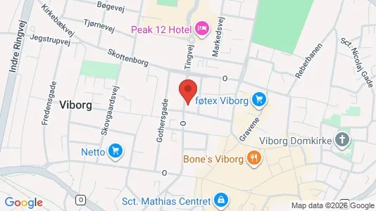 Apartments for rent i Viborg - kort over placeringen