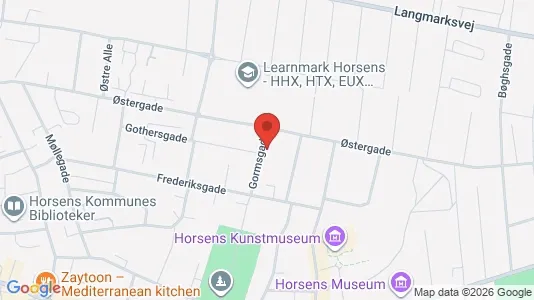 Apartments for rent i Horsens - kort over placeringen