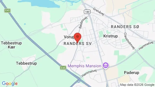 Apartments for rent i Randers SV - kort over placeringen