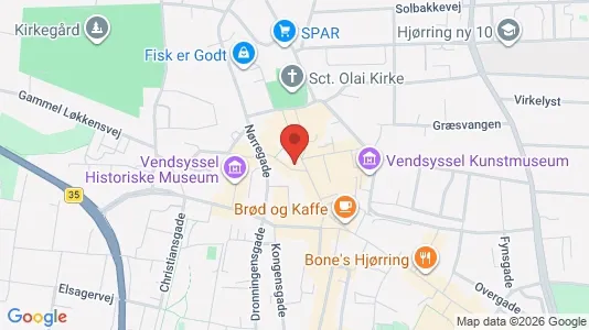 Apartments for rent i Hjørring - kort over placeringen