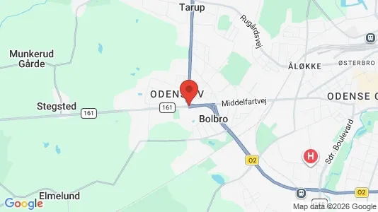 Apartments for rent i Odense V - kort over placeringen