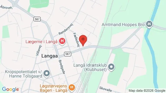 Apartments for rent i Langå - kort over placeringen