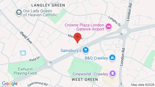 Apartments for rent i Crawley - West Sussex - kort over placeringen