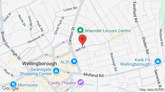 Apartments for rent i Wellingborough - Northamptonshire - kort over placeringen