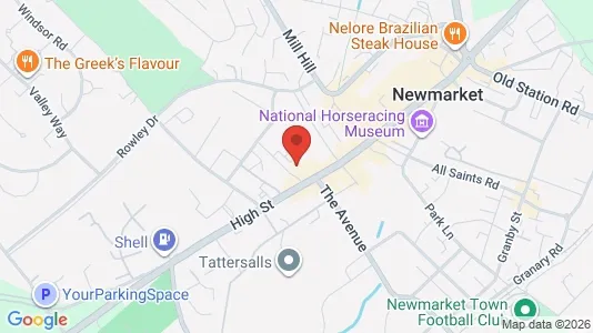 Apartments for rent i Newmarket - Suffolk - kort over placeringen
