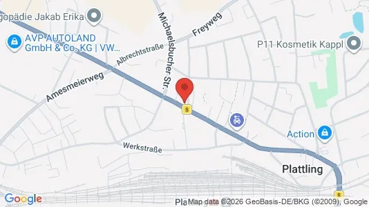 Apartments for rent i Deggendorf - kort over placeringen