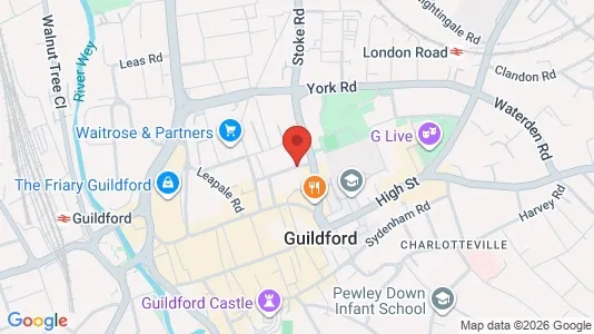 Apartments for rent i Guildford - Surrey - kort over placeringen