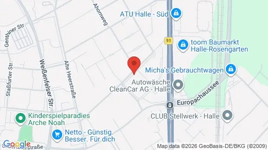 Apartments for rent i Halle (Saale) - kort over placeringen