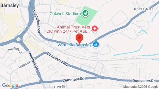 Apartments for rent i Barnsley - South Yorkshire - kort over placeringen
