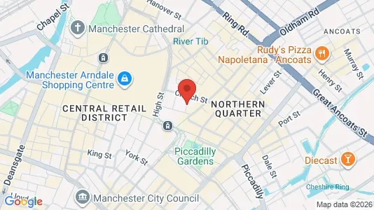 Apartments for rent i Manchester - Lancashire - kort over placeringen