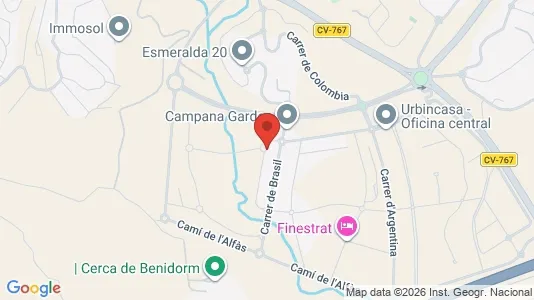 Apartments for rent i Alicante/Alacant - kort over placeringen