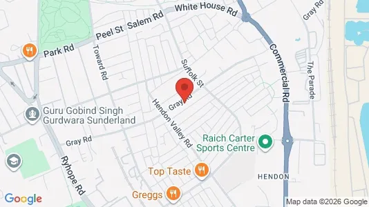 Apartments for rent i Sunderland - Tyne and Wear - kort over placeringen