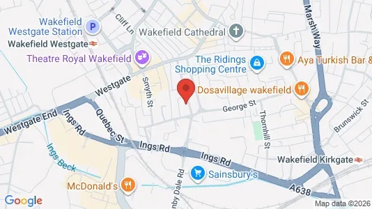 Apartments for rent i Wakefield - West Yorkshire - kort over placeringen