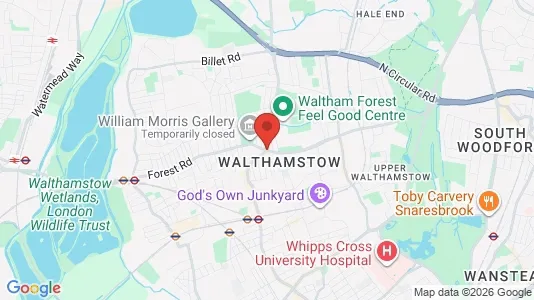 Apartments for rent i London E17 - kort over placeringen