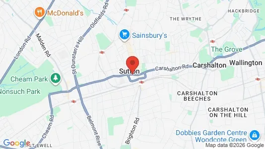 Apartments for rent i Sutton - Surrey - kort over placeringen
